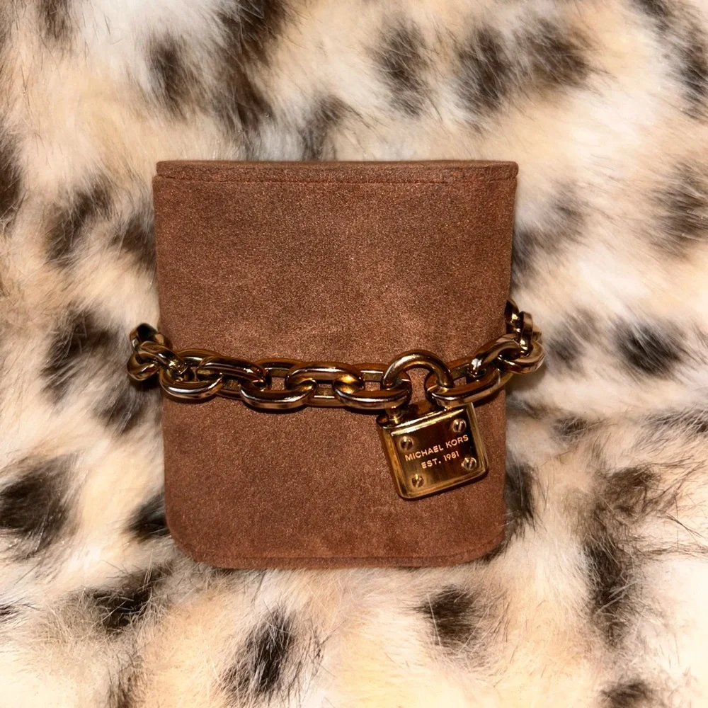 MICHAEL KORS MKJ4343791 Rose Gold Tone Chain Bracelet Padlock with Box - Picture 7 of 16